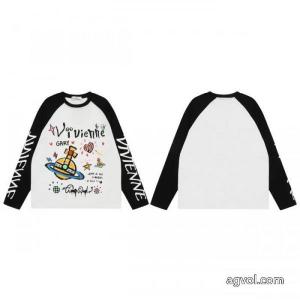 VIVIENNE WESTWOOD上質感雑誌掲載長袖Tシャツコピー ブランド