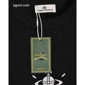 Vivienne westwood/2026秋冬新作凹凸刺繍アルファベット月の宇宙ステーション長袖Tシャツ