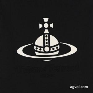 Vivienne westwood/2026秋冬新作凹凸刺繍アルファベット月の宇宙ステーション長袖Tシャツ
