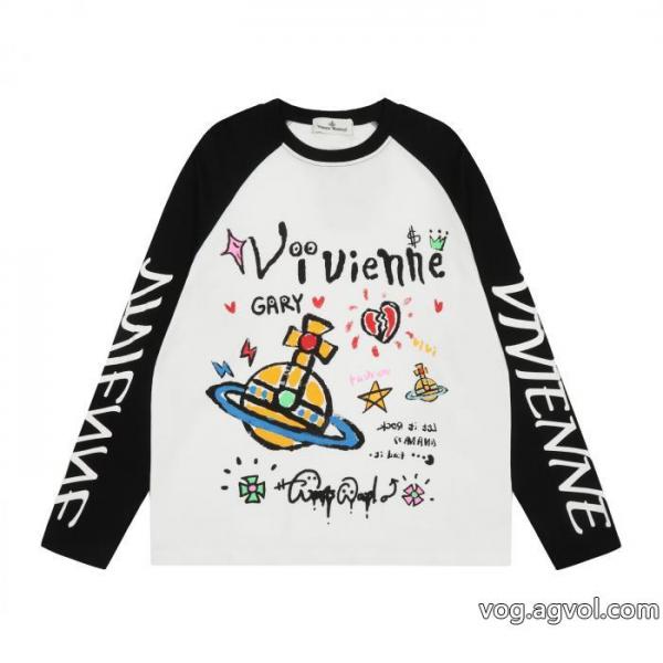 VIVIENNE WESTWOOD上質感雑誌掲載長袖Tシャツコピー ブランド 0 